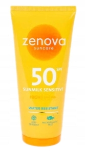 ZENOVA WODOODPORNE MLECZKO KREM DO OPALANIA Z FILTREM SPF 50 200 ML