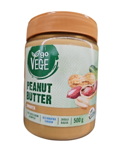 Masło Orzechowe Gładkie Peanut Butter Smooth 500g Go Vege.jpg