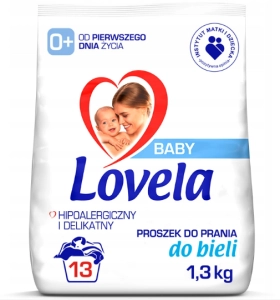 Lovela Baby hipoalergiczny proszek do prania białego dla niemowląt 1,3 kg
