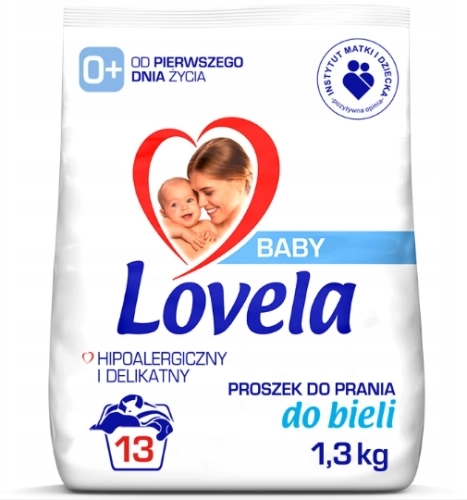 Lovela Baby hipoalergiczny proszek do prania białego dla niemowląt 1,3 kg