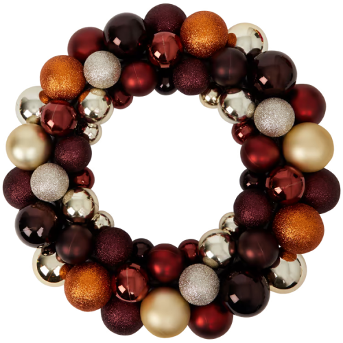 Wieniec świąteczny z bombkami Absolu Chic Ø 35 cm 2.png