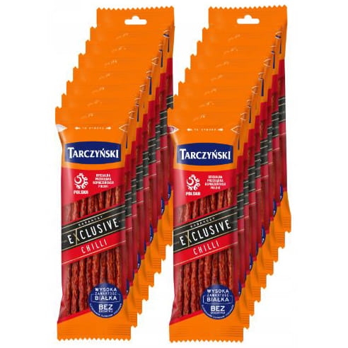 Kabanosy Tarczyński Exclusive Chilli Zestaw 16x105g.JPG