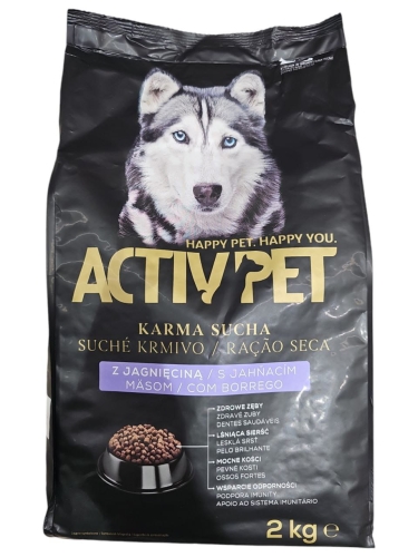 Karma sucha z Jagnięciną dla psów dorosłych  2 kg Activ Pet.jpg