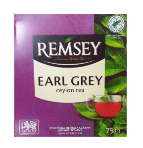 Remsey Earl Grey Ceylon tea Cejlońska herbata czarna 75 torebek 150g