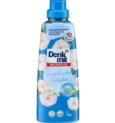 Denkmit Płyn do płukania tkanin Delikatna świeżość 40 prań 1 l Niebieski.JPG