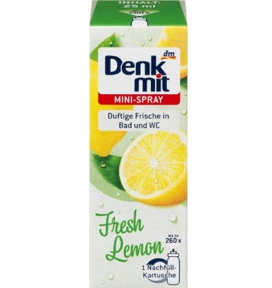 Denkmit Odświeżacz powietrza w mini-sprayu Fresh Lemon, zapas 25 ml.JPG