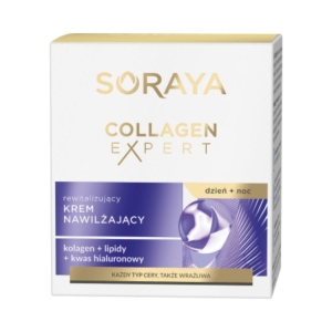 SORAYA COLLAGEN EXPERT Krem Nawilżający na dzień i na noc 50 ml