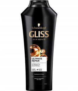 GLISS ULTIMATE REPAIR 400ML regenerujący szampon do włosów zniszczonych 400ml  płynna keratyna