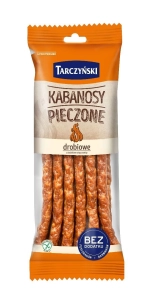 Tarczyński kabanosy pieczone drobiowe 230g bez fosforanów