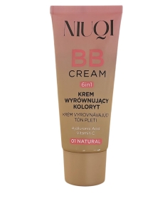 NIUQI BB Krem wyrównujący koloryt 6w1 01 Natural 30ml