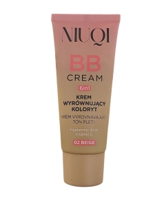 NIUQI BB Krem wyrównujący koloryt 6w1 02 Beige 30ml