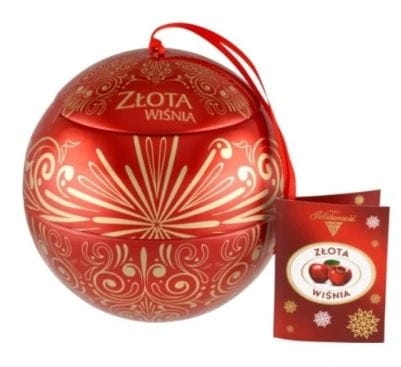 Praliny w Bombce na Choinkę SOLIDARNOŚĆ Złota wiśnia w puszce 146g.JPG