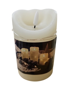 Świeca Woskowa Led na baterie 12,5 cm