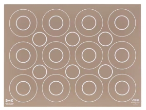 Mata silikonowa do wycinania ciasteczek wałkowania ciasta Beżowa 41x31 cm