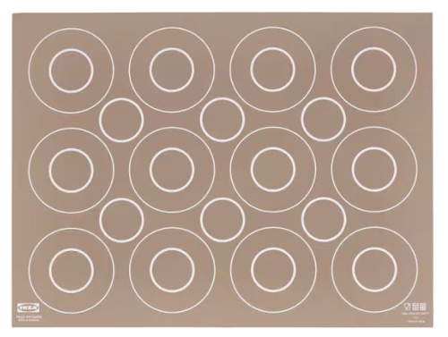 Mata silikonowa do wycinania ciasteczek wałkowania ciasta Beżowa 41x31 cm (1).JPG