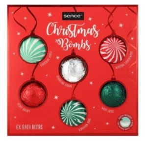 Zestaw kul do kąpieli SENCE COLLECTION Christmas Bombs 6 szt.