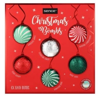 Zestaw kul do kąpieli SENCE COLLECTION Christmas Bombs 6 szt..JPG