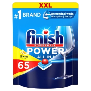 kapsułki Finish Power All in 1 Tabletki do zmywarki Lemon 65 szt