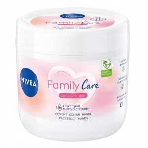 Lekki krem nawilżający do ciała twarz dłoni Balsam NIVEA Family Care 450ml