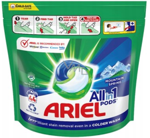 Ariel All-in-1 PODS Kapsułki z płynem do prania, 44prań.png