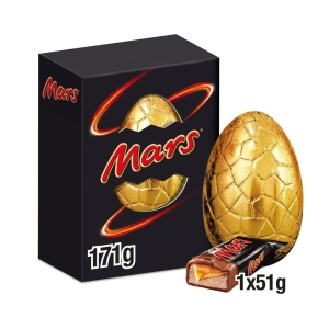 Duże Wielkanocne jajko MARS z czekolady z batonikiem 171g 
