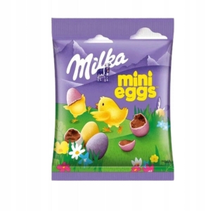 Milka Mini Eggs Czekoladowe Jajeczka w Kolorowych Skorupkach 100g Wielkanoc