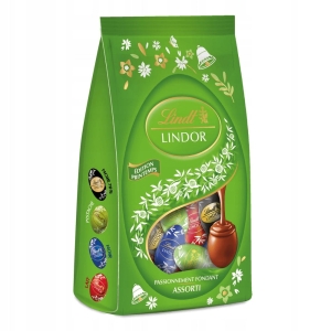 Lindt praliny wielkanocne jajeczka mleczne, pistacjowe, deserowe, gorzkie zielone 180g  