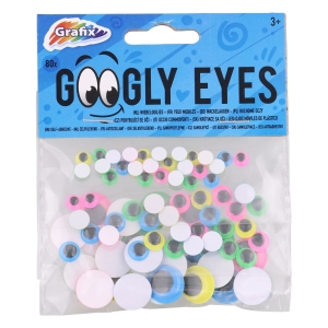 Ruchome oczy Oczka Samoprzylepne 80 szt. kolorowe