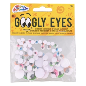 Ruchome oczy Oczka Samoprzylepne 80 szt. rzęsy