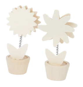 Drewniane klamerki kwiaty Hobby Flora 2 sztuki