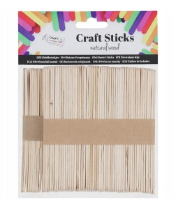 Drewniane patyczki do prac kreatywnych/ lodów 100 sztuk