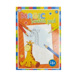 Magiczny blok zdrapka 24 arkusze Żyrafa 3+