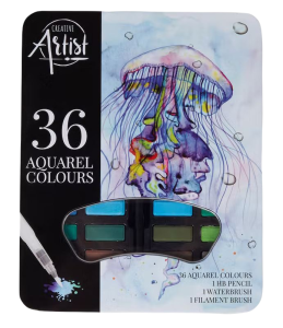 Zestaw akwareli w puszce 36 kolorów Creative Artist