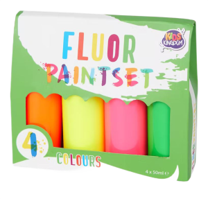 Zestaw farb do malowania neon 4x50 ml zielony