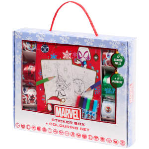 Kolorowanka świąteczna z naklejkami Disney Sipderman 3+