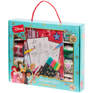 Kolorowanka świąteczna z naklejkami Disney Księżniczki 3+