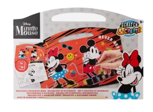 Kolorowanka wydrapywanka Myszka Minnie 3+