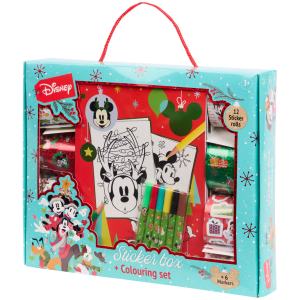 Kolorowanka świąteczna z naklejkami Disney Miki 3+
