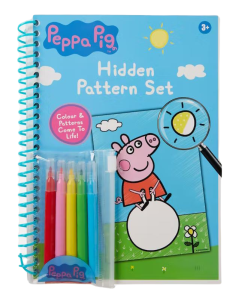 Kolorowanka ukryte wzory Świnka Peppa 3+