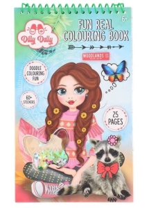 Kolorowanka z naklejkami Dilly Dally 25 stron