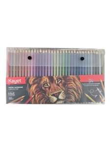 Kredki ołówkowe 136 kolorów w tym 34 metaliczne Kayet