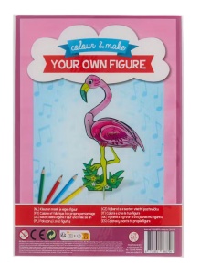 Zestaw Pokoloruj i stwórz własną figurę 3D Flaming