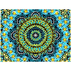 Malowanie diamentami 15.000 el. 30x40 cm Mozaika niebieska DUŻE KAMYCZKI