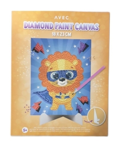 Malowanie diamentami 18x23cm Avec Lew  5+