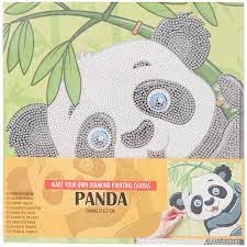 Malowanie diamentami Diamentowe płótno malarskie 27 x 27 cm Panda
