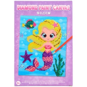 Malowanie diamentami 18x23 cm 5+ Syrenka