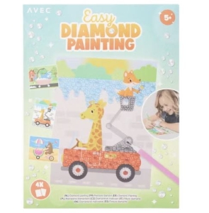 Malowanie diamentami 4 różne motywy Zwierzęta