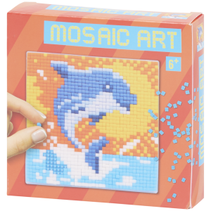 Mozaika DIY 10 x 10 cm Do wyklejania Delfin 6+