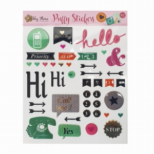 Naklejki papierowe ozdobne Hobby Flora  42 szt.