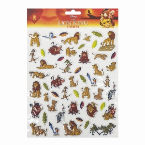 Naklejki Wypukłe 3D dla dzieci 50 szt.  Król Lew 3+